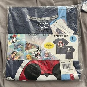 Disney 100 Navy Tee with Iconic Characters